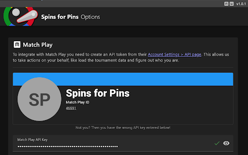 Spins for Pins  from Chrome web store to be run with OffiDocs Chromium online