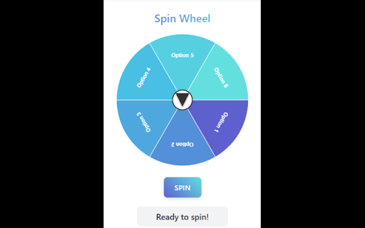 spin the wheel custom  from Chrome web store to be run with OffiDocs Chromium online