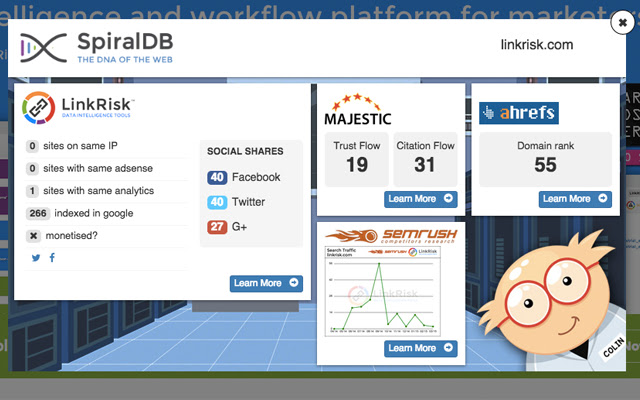 SpiralDB  from Chrome web store to be run with OffiDocs Chromium online