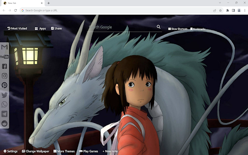 Spirited Away Wallpaper  from Chrome web store to be run with OffiDocs Chromium online