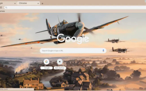 Spitfire over City  from Chrome web store to be run with OffiDocs Chromium online