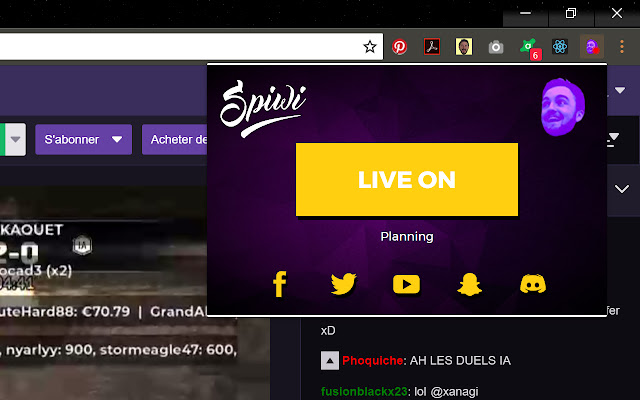 Spiwi  from Chrome web store to be run with OffiDocs Chromium online