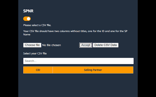 SPNR  from Chrome web store to be run with OffiDocs Chromium online