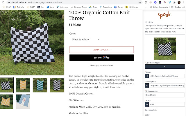 Spoak Extension  from Chrome web store to be run with OffiDocs Chromium online