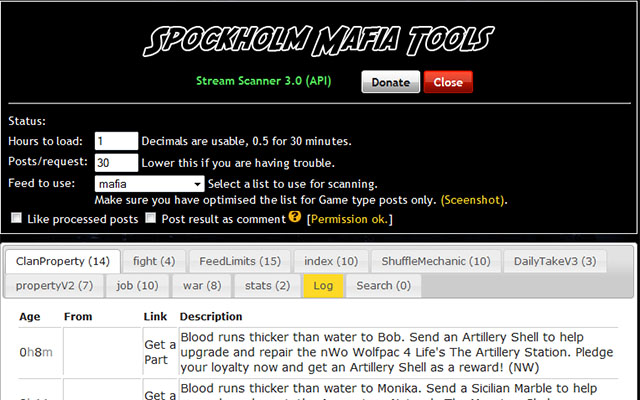 Spockholm Game Feed API  from Chrome web store to be run with OffiDocs Chromium online