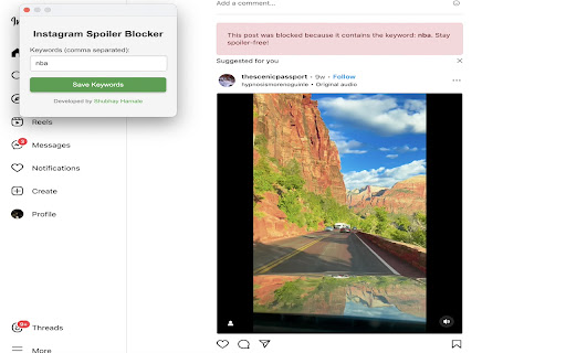 Spoiler Blocker  from Chrome web store to be run with OffiDocs Chromium online