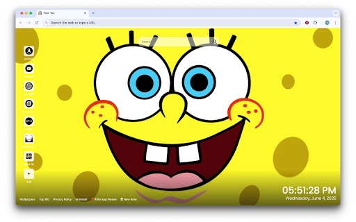 SpongeBob Wallpapers  from Chrome web store to be run with OffiDocs Chromium online