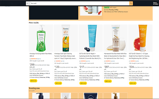 SponsorSnap block sponsored products on Flipkart and Amazon  from Chrome web store to be run with OffiDocs Chromium online