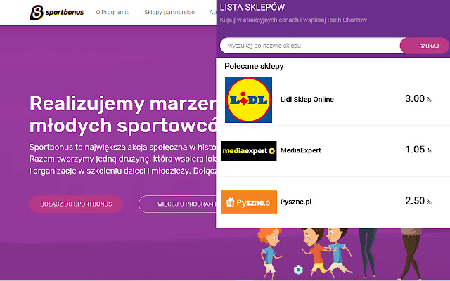 Sportbonus  from Chrome web store to be run with OffiDocs Chromium online