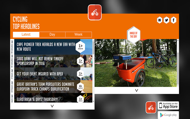 Sportfusion Cycling News  from Chrome web store to be run with OffiDocs Chromium online