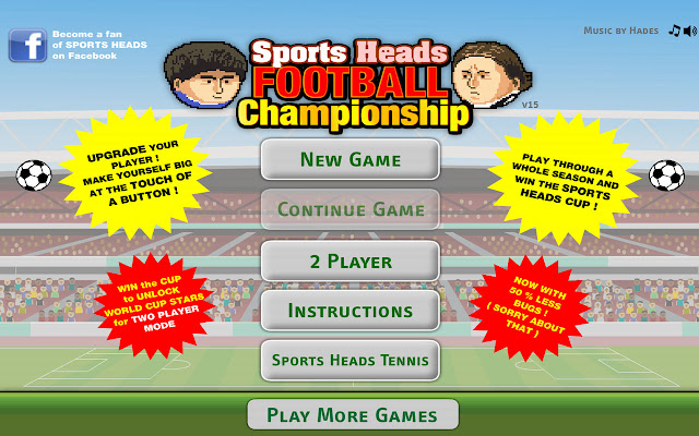 Sports Heads Football Championship  from Chrome web store to be run with OffiDocs Chromium online