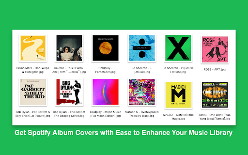 Spotify Album Cover Downloader  from Chrome web store to be run with OffiDocs Chromium online
