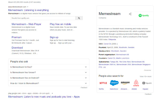 Spotify is Memestream  from Chrome web store to be run with OffiDocs Chromium online