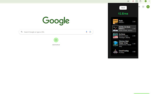 Spotify player Easy access to your music  from Chrome web store to be run with OffiDocs Chromium online