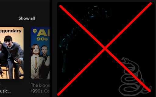 Spotify Video Blocker  from Chrome web store to be run with OffiDocs Chromium online