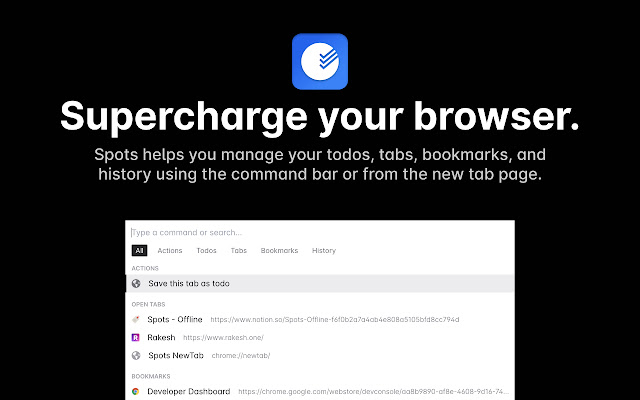 Spots  from Chrome web store to be run with OffiDocs Chromium online