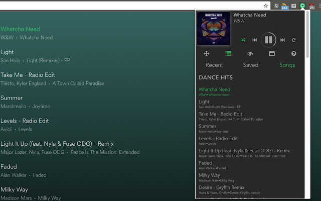 Spotty Web Remote Control  from Chrome web store to be run with OffiDocs Chromium online