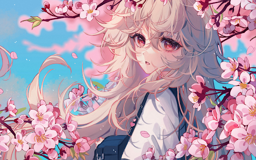 Spring Blossom Gaze  from Chrome web store to be run with OffiDocs Chromium online