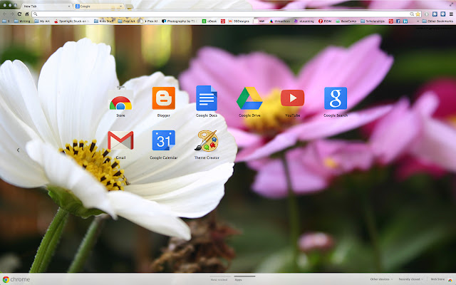 Spring Flowers  from Chrome web store to be run with OffiDocs Chromium online