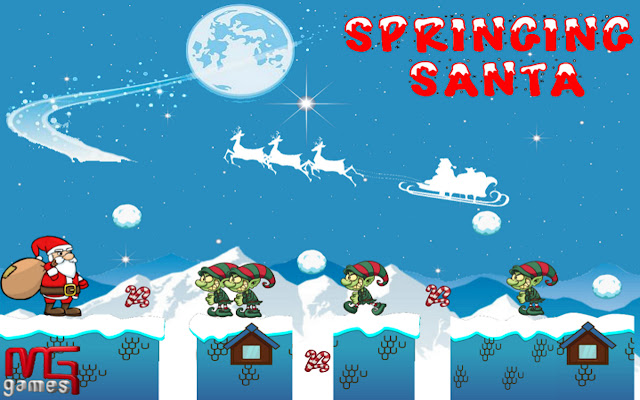 Springing Santa  from Chrome web store to be run with OffiDocs Chromium online