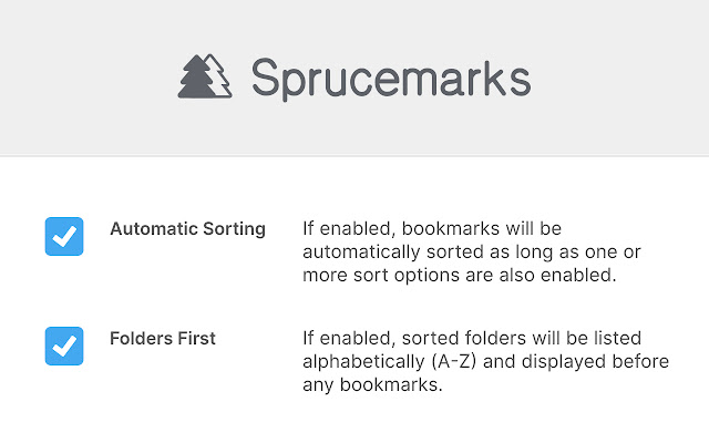 Sprucemarks  from Chrome web store to be run with OffiDocs Chromium online