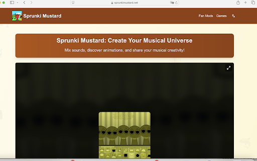 Sprunki Mustard  from Chrome web store to be run with OffiDocs Chromium online