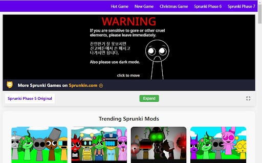 Sprunki Phase 5 Original  from Chrome web store to be run with OffiDocs Chromium online