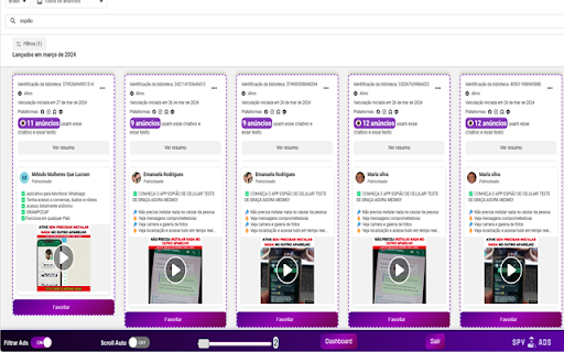 Spy ADS  from Chrome web store to be run with OffiDocs Chromium online