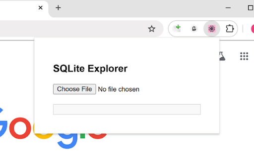 SQLite Database Explorer  from Chrome web store to be run with OffiDocs Chromium online