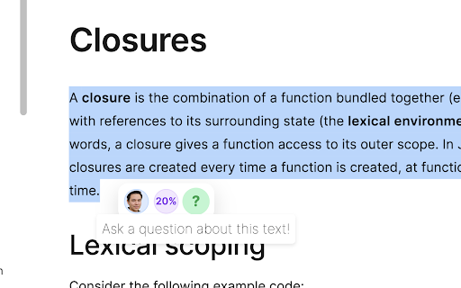 Squawk Chat: AI Powered Webpage Chat, Summaries  Natural TTS  from Chrome web store to be run with OffiDocs Chromium online