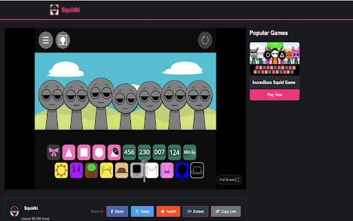 Squidki Play Sprunki But Squidki | Incredibox Squid Game  from Chrome web store to be run with OffiDocs Chromium online