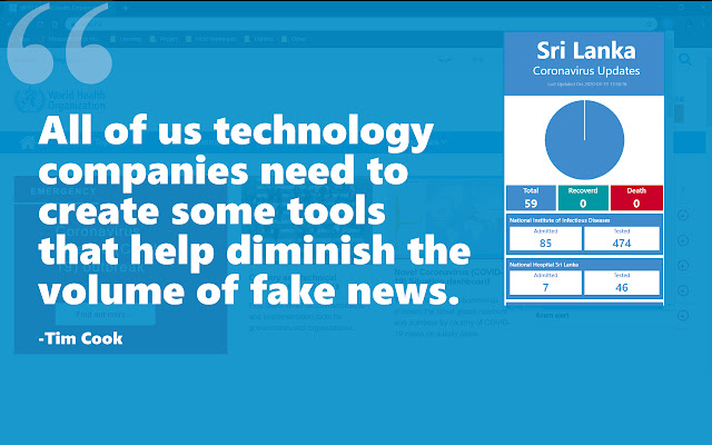 Sri Lanka COVID 19 Updates  from Chrome web store to be run with OffiDocs Chromium online