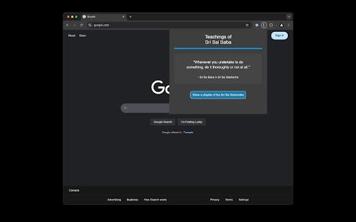 Sri Sai Teachings  from Chrome web store to be run with OffiDocs Chromium online