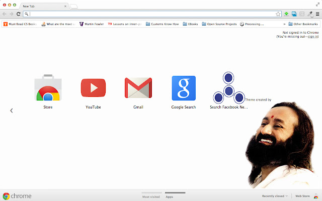 Sri Sri Ravi Shankar  from Chrome web store to be run with OffiDocs Chromium online