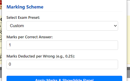 SSC RAILWAY Answer Key Marks Calculator  from Chrome web store to be run with OffiDocs Chromium online