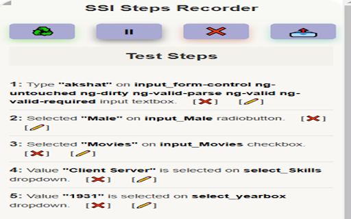 SSI Action Recorder  from Chrome web store to be run with OffiDocs Chromium online