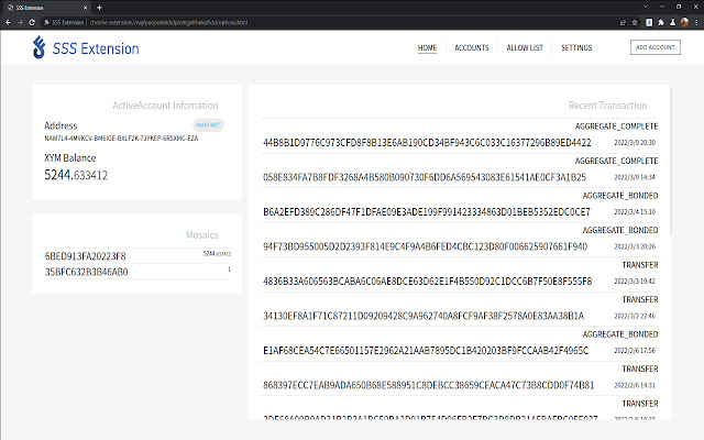 SSS Extension  from Chrome web store to be run with OffiDocs Chromium online