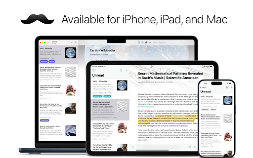 Stache: Save Now, Read Later  from Chrome web store to be run with OffiDocs Chromium online