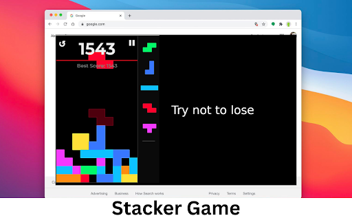 Stacker Game  from Chrome web store to be run with OffiDocs Chromium online