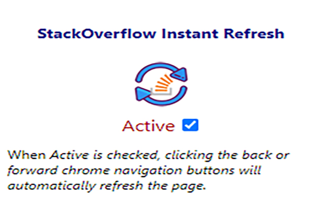 stackoverflow Instant Refresh  from Chrome web store to be run with OffiDocs Chromium online