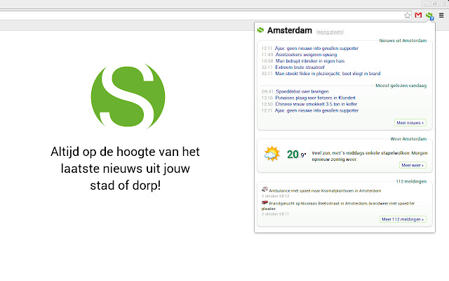 Stadindex.nl  from Chrome web store to be run with OffiDocs Chromium online