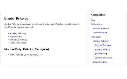 İstanbul Psikolog Önerisi  from Chrome web store to be run with OffiDocs Chromium online