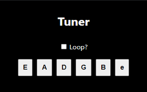 Standard Guitar Tuner  from Chrome web store to be run with OffiDocs Chromium online