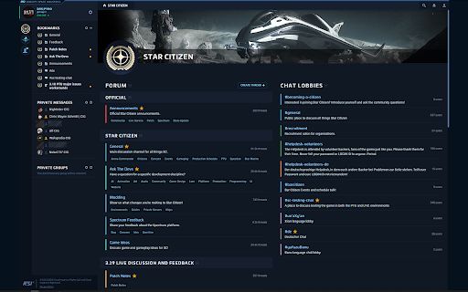 Star Citizen Better dark RSI webstyle  from Chrome web store to be run with OffiDocs Chromium online