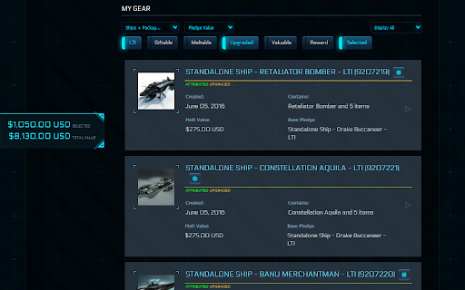 Star Citizen Hangar XPLORer (Dwaydes mod)  from Chrome web store to be run with OffiDocs Chromium online