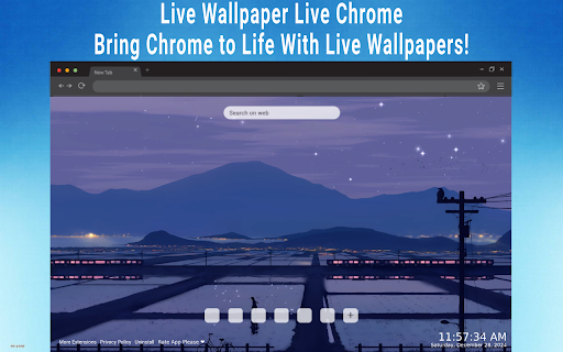 Starlit Landscape Wallpaper  from Chrome web store to be run with OffiDocs Chromium online