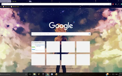 Starry Anime Theme~  from Chrome web store to be run with OffiDocs Chromium online