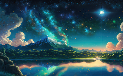 Starry Serenity  from Chrome web store to be run with OffiDocs Chromium online