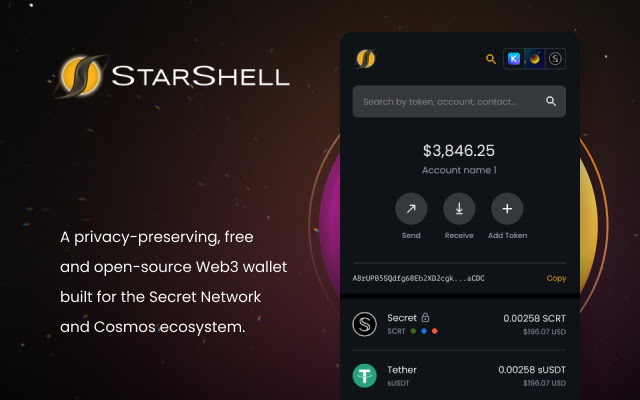 StarShell Wallet Beta  from Chrome web store to be run with OffiDocs Chromium online