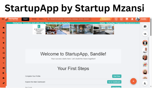 StartupApp by Startup Mzansi  from Chrome web store to be run with OffiDocs Chromium online